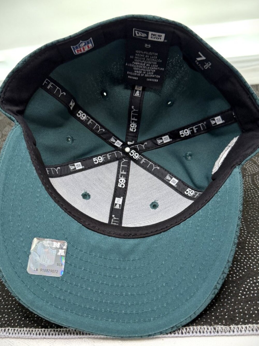 New Era 59FIFTYPhiladelphia Eagles Sideline On Field Fitted Hat/Cap Size 7 3/8 - Picture 8 of 9